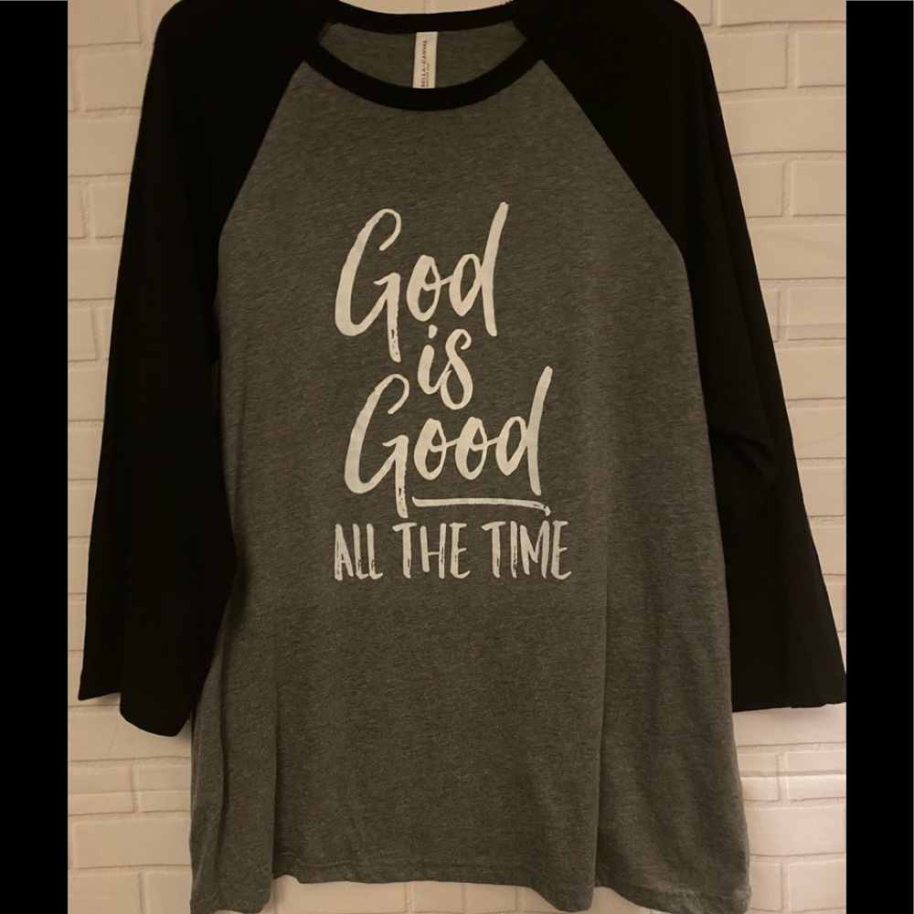 COPY - Women’s God Is Good  Raglan Top Sz XL